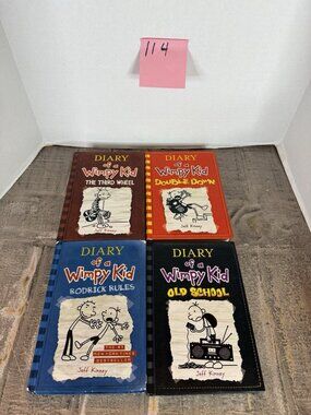 Diary Of A Wimpy Kid Hardcover Bundle Of 4 Books #114